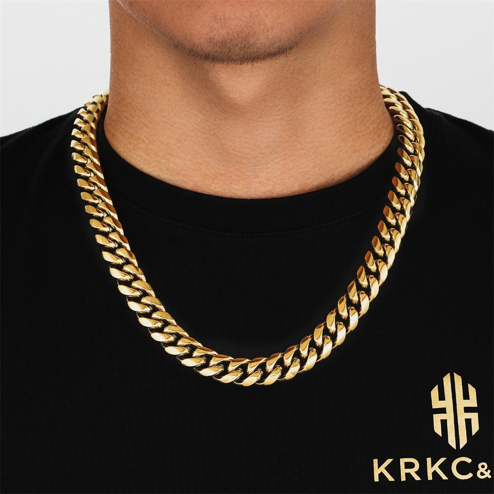 14kt miami cuban link chain