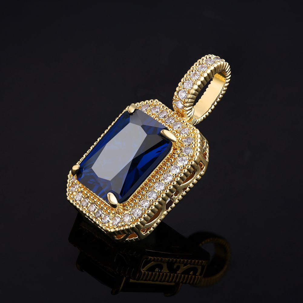 Blue sapphire deals mens necklace