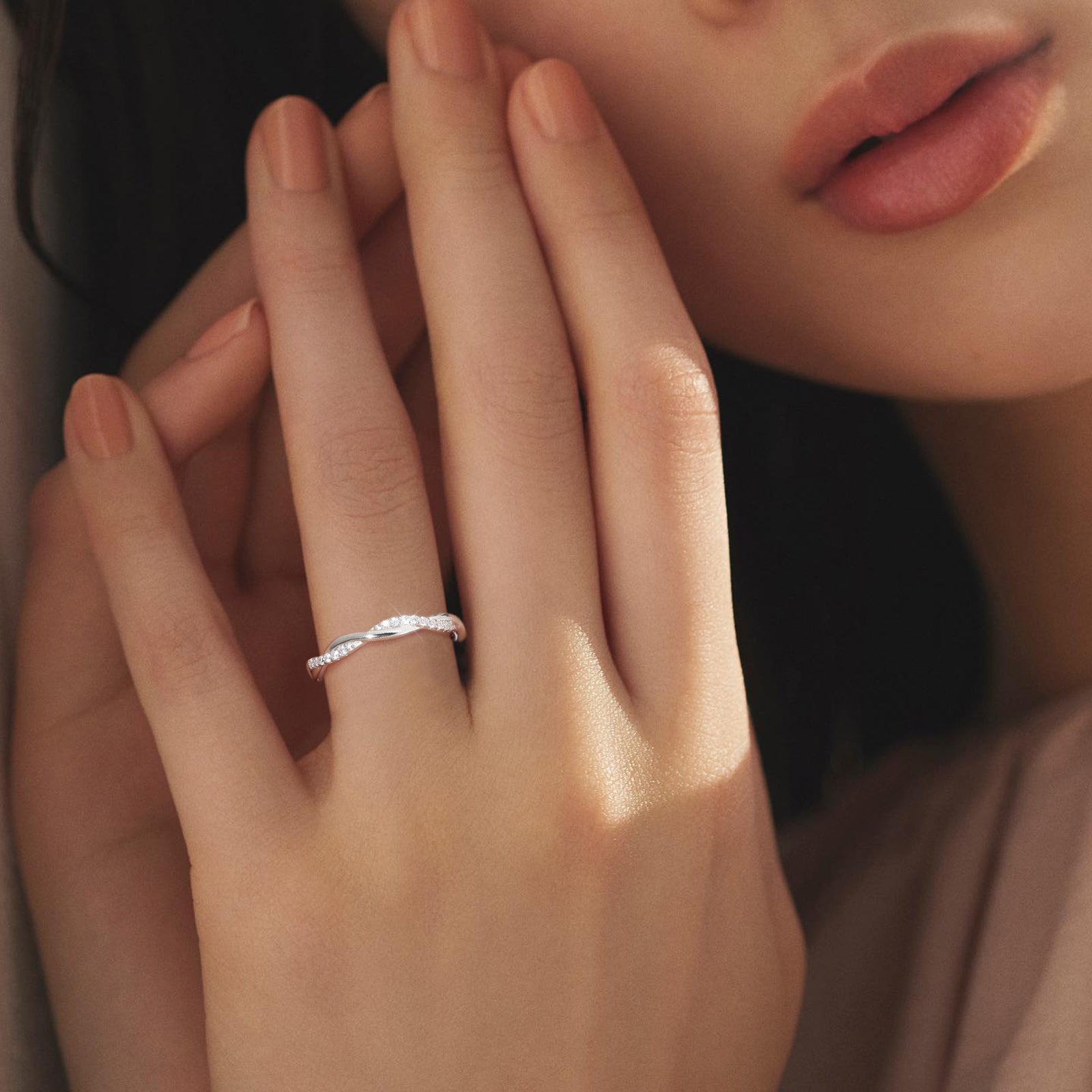 0.33 Carats VVS1 Moissanite Rings for Women 0110