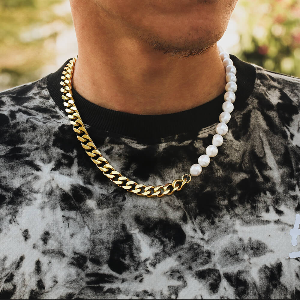 Pearl cuban chain discount